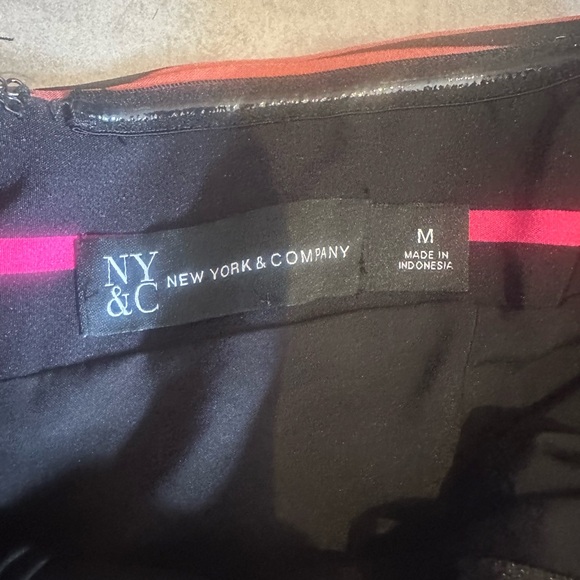 New York & Company Black Multicolor Striped Jumpsuit - Picture 2 of 4